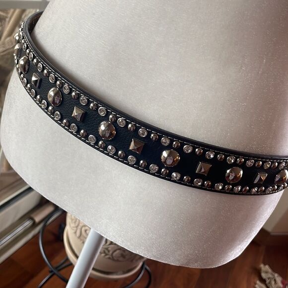 Nocona Unisex Pro Series Rhinestone & Stud Western Belt - 34 - Picture 4 of 9